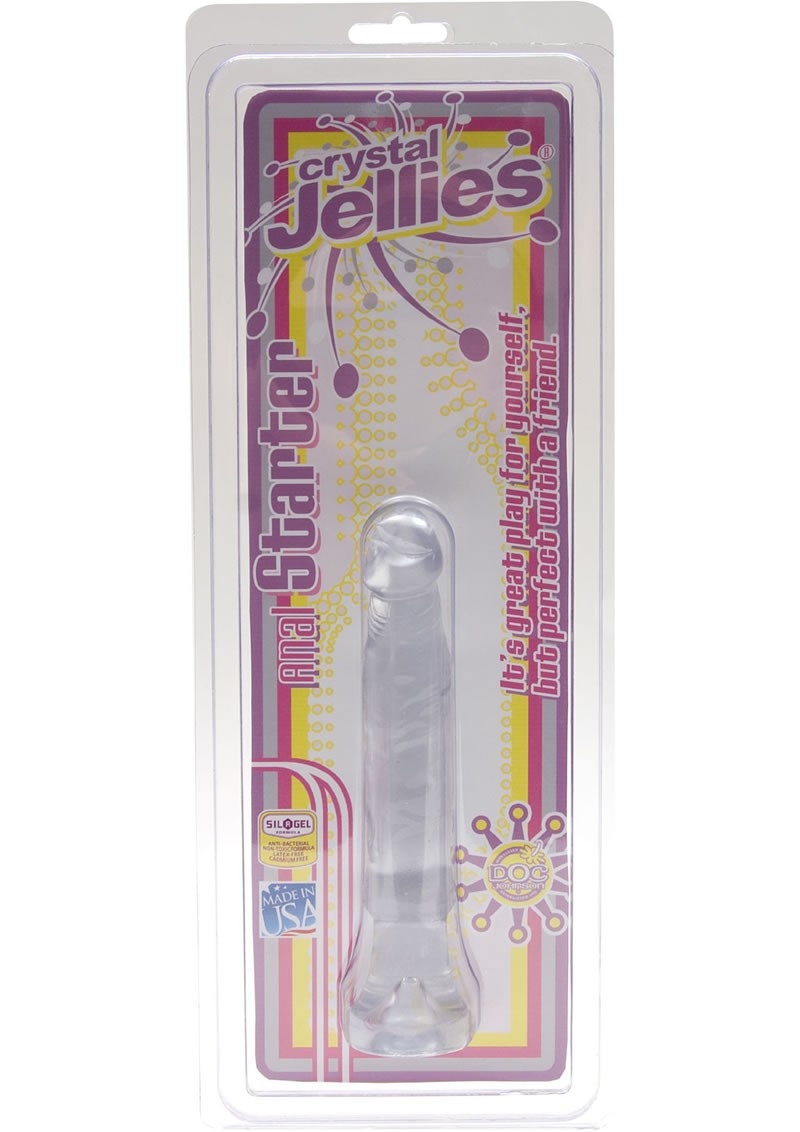 Crystal Jellies Anal Starter  Sil-A-Gel 6 Inch Clear