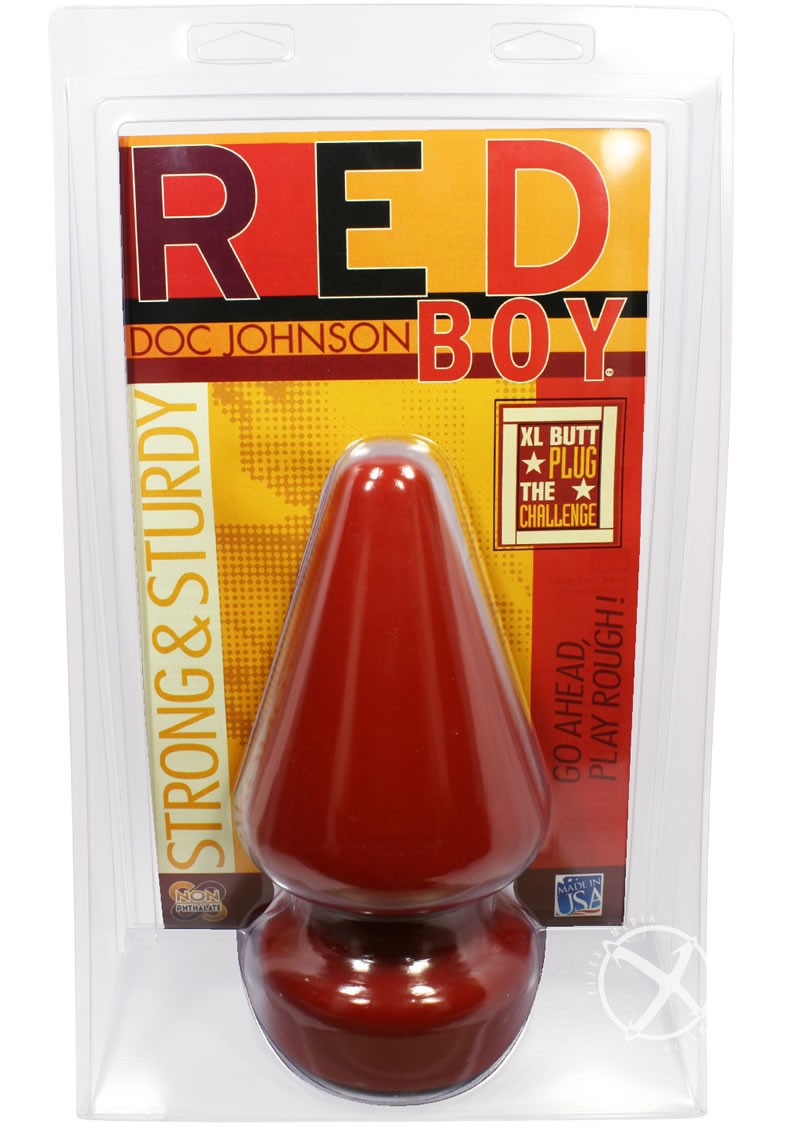 Red Boy Butt Plug Extra Large 9 Inch Red