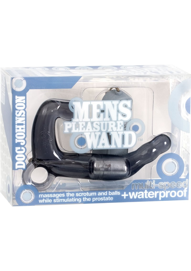 Mens Pleasure Wand Prostate Massager 6 Inch Charcoal