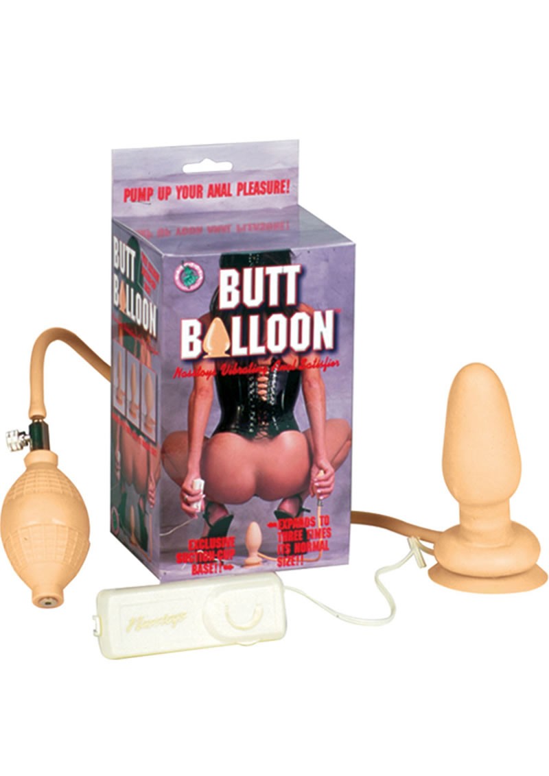 Butt Balloon Vibrating Anal Satisfier Flesh
