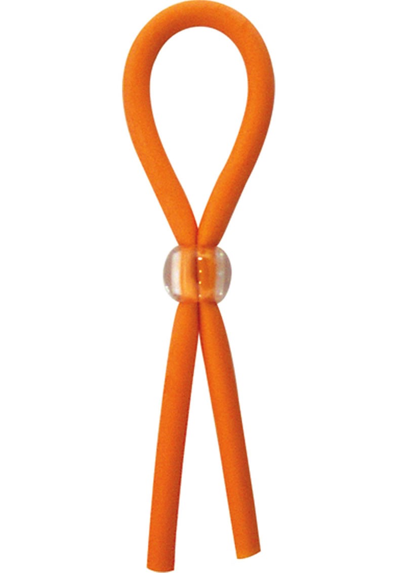 Clincher Adjustable Rubber Cock Ring Orange