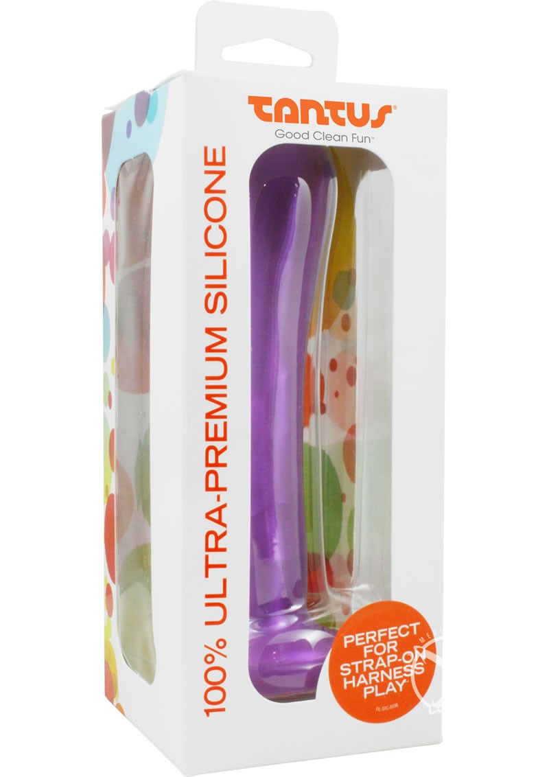 Silk Dildo And Dilator Silicone 7 Inch Purple Haze