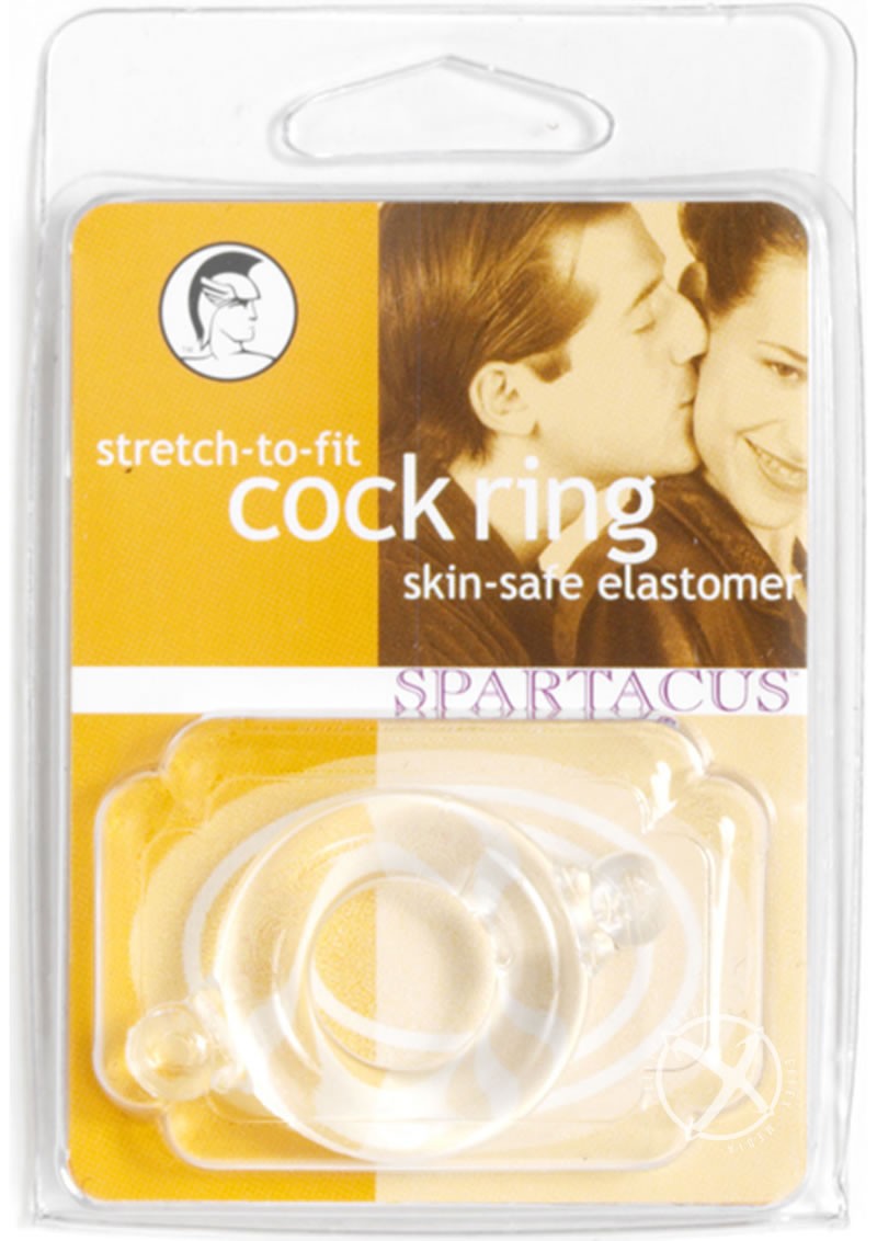 Elastomer Stretch To Fit Cock Ring Clear