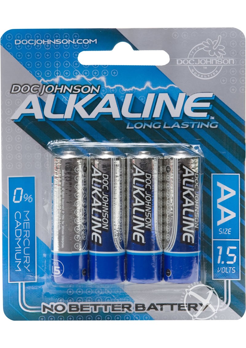 Doc Johnson Alkaline Batteries AA 4 Pack                                                           