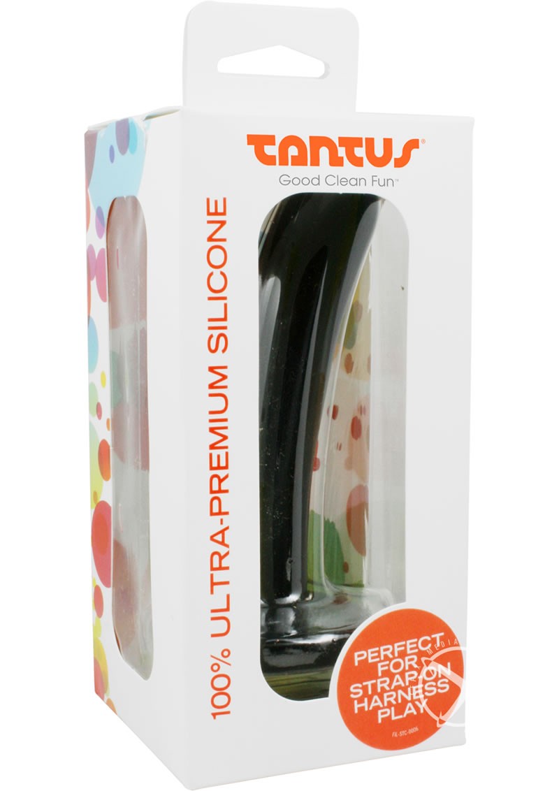 Silk Medium Silicone Dildo 5.3 Inch Black