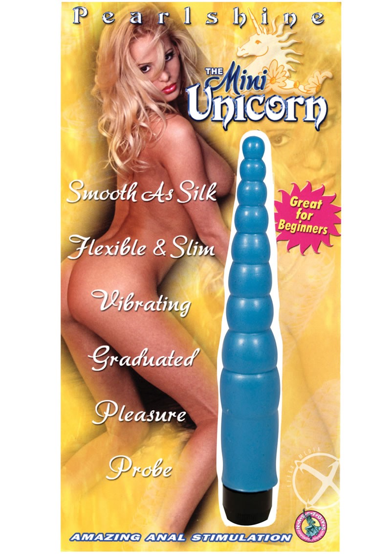 Pearlshine The Mini Unicorn Anal Vibrator Blue