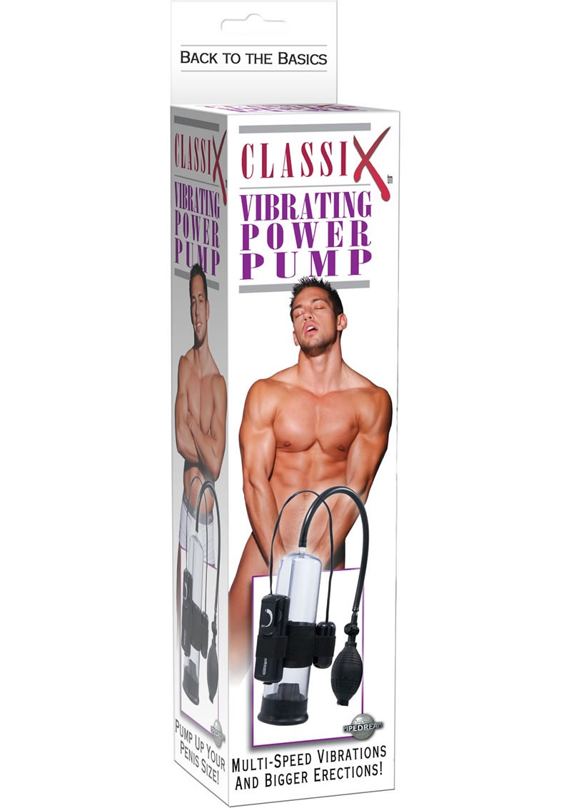 Classix Vibrating Power Pump 7.5 Inch Black