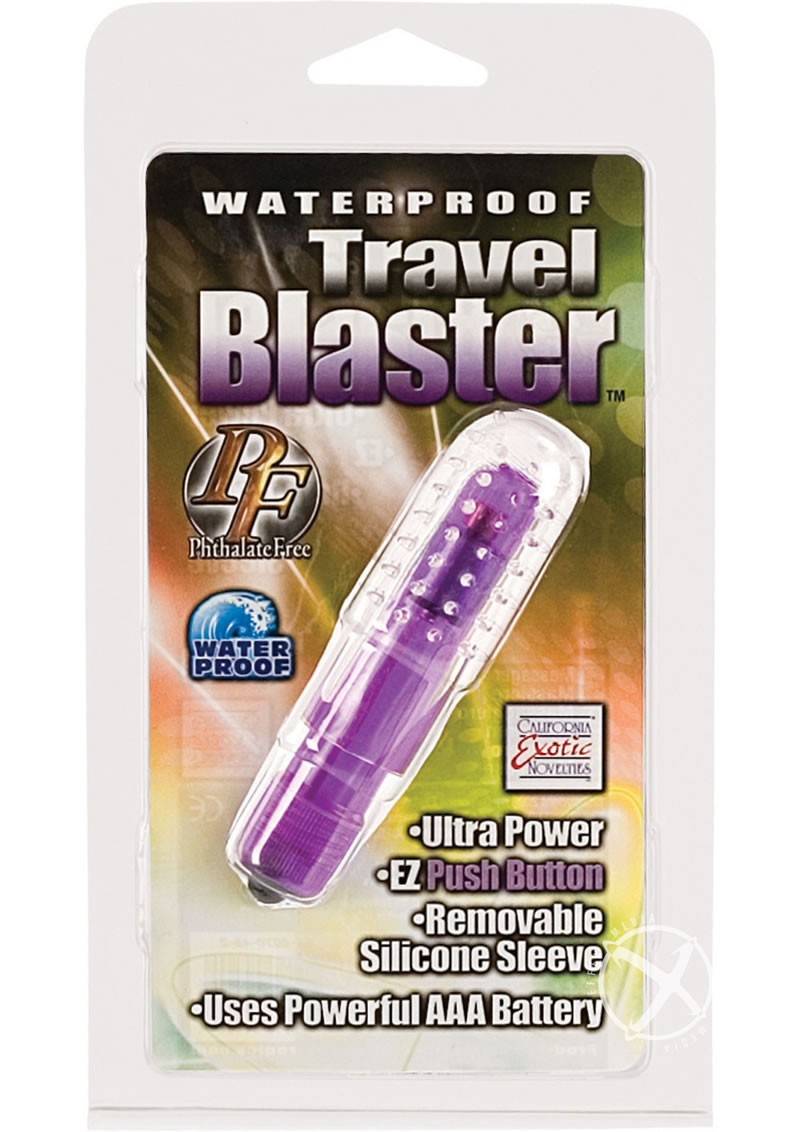 Travel Blasters Massager w/ Sleeve Purple