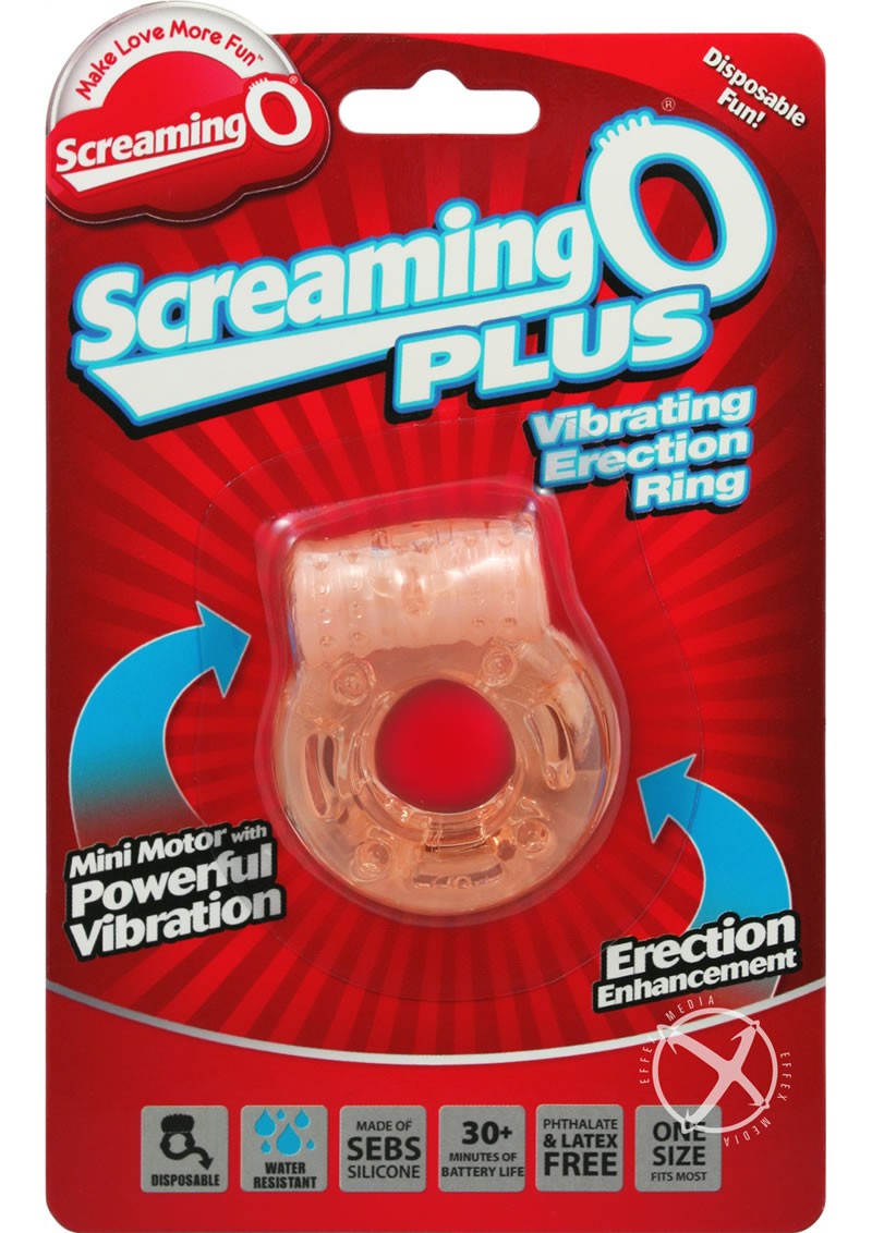 The Screaming O Plus Silicone Cock Ring Waterproof Flesh