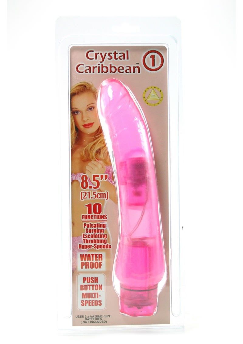 CRYSTAL CARIBBEAN #1 PINK 8.5 INCH WATERPROOF
