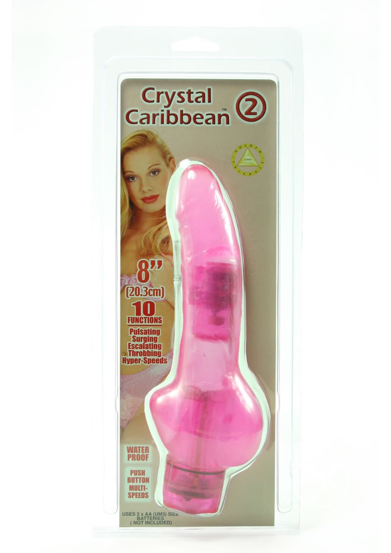 CRYSTAL CARIBBEAN #2 PINK 8 INCH WATERPROOF