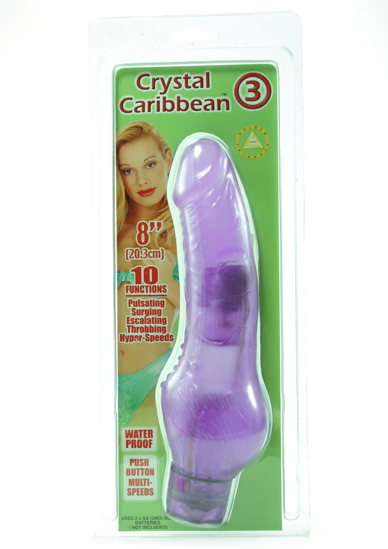 CRYSTAL CARIBBEAN #3 PURPLE 8 INCH WATERPROOF