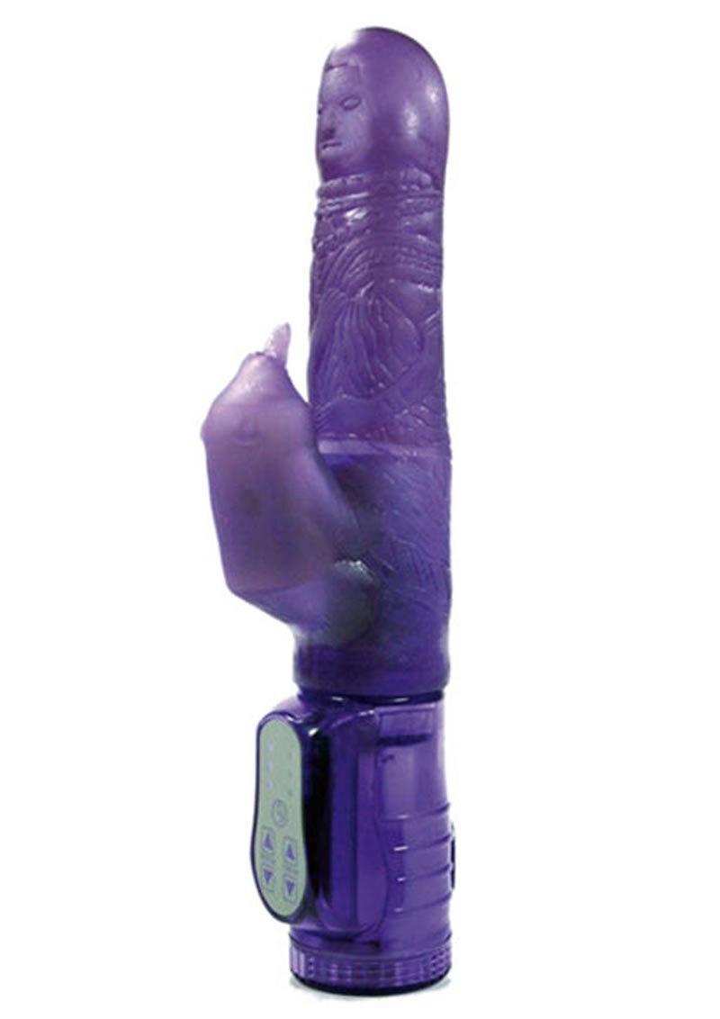 AQUASAKI 6.5 INCH VIBRATOR LAVENDER WATERPROOF