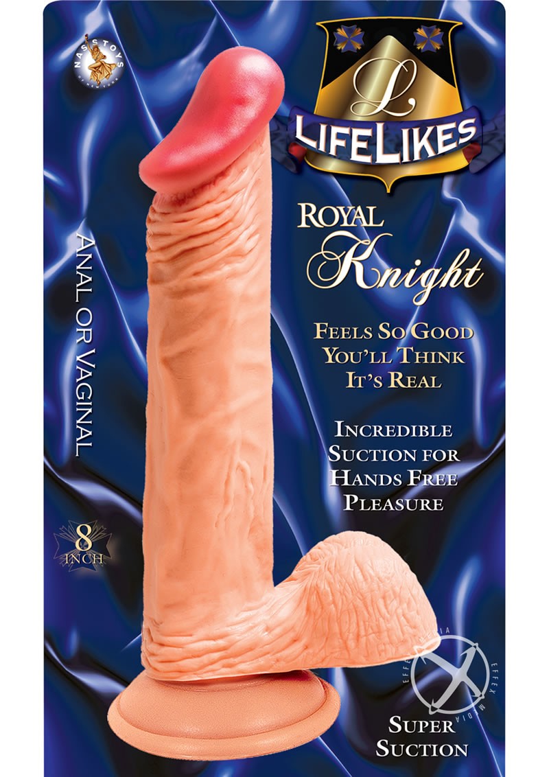 Lifelikes Royal Knight Dildo 8 Inch Flesh