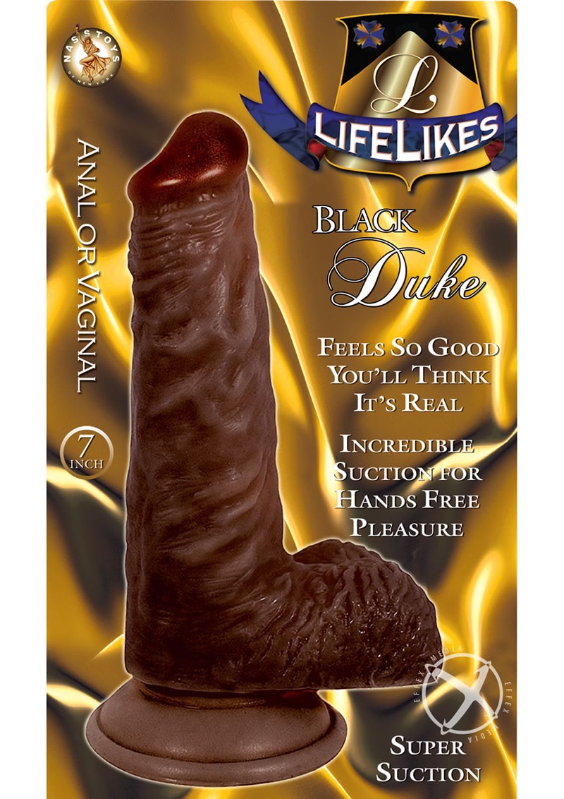 Lifelikes Black Duke Dildo 7 Inch Brown