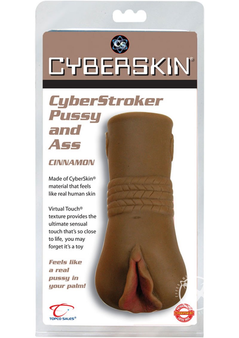 Cyberskin CyberStroker Pussy & Ass Masturbator Cinnamon