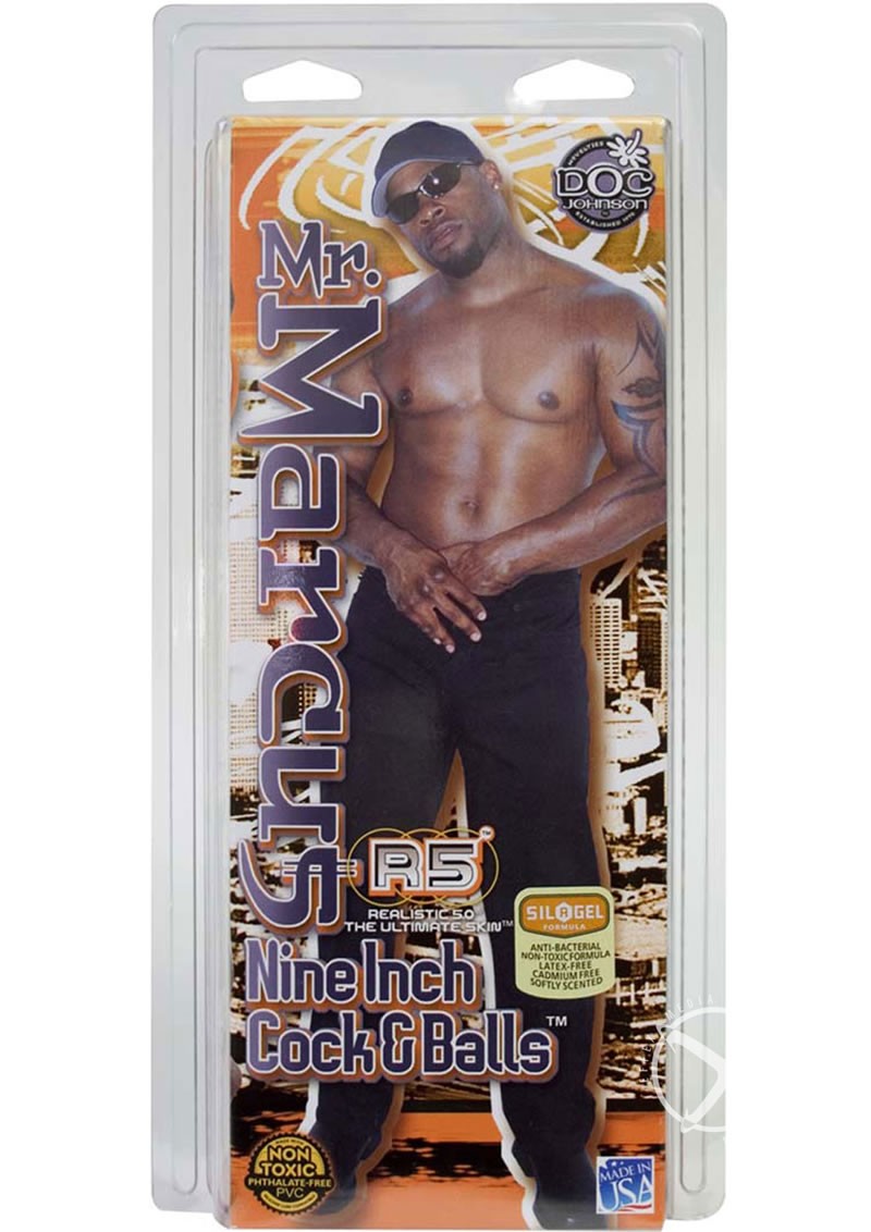 Mr Marcus Cock And Balls 9 Inch Brown