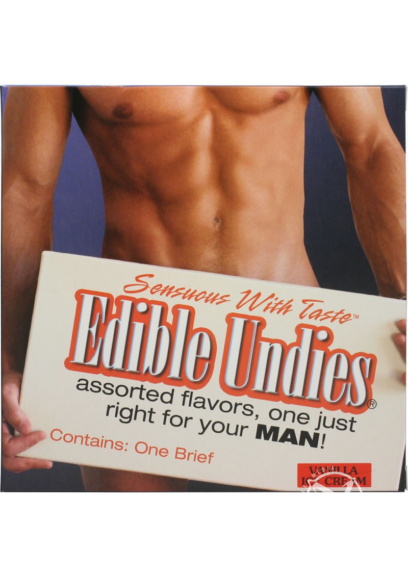 Sensuous With Taste Edible Undies Male Vanilla Ice Cream