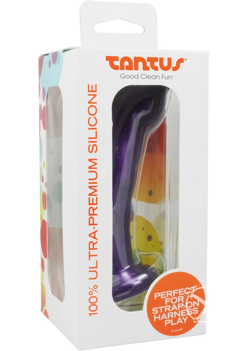 Tantus Acute Silicone Dildo 5 Inch Midnight Purple