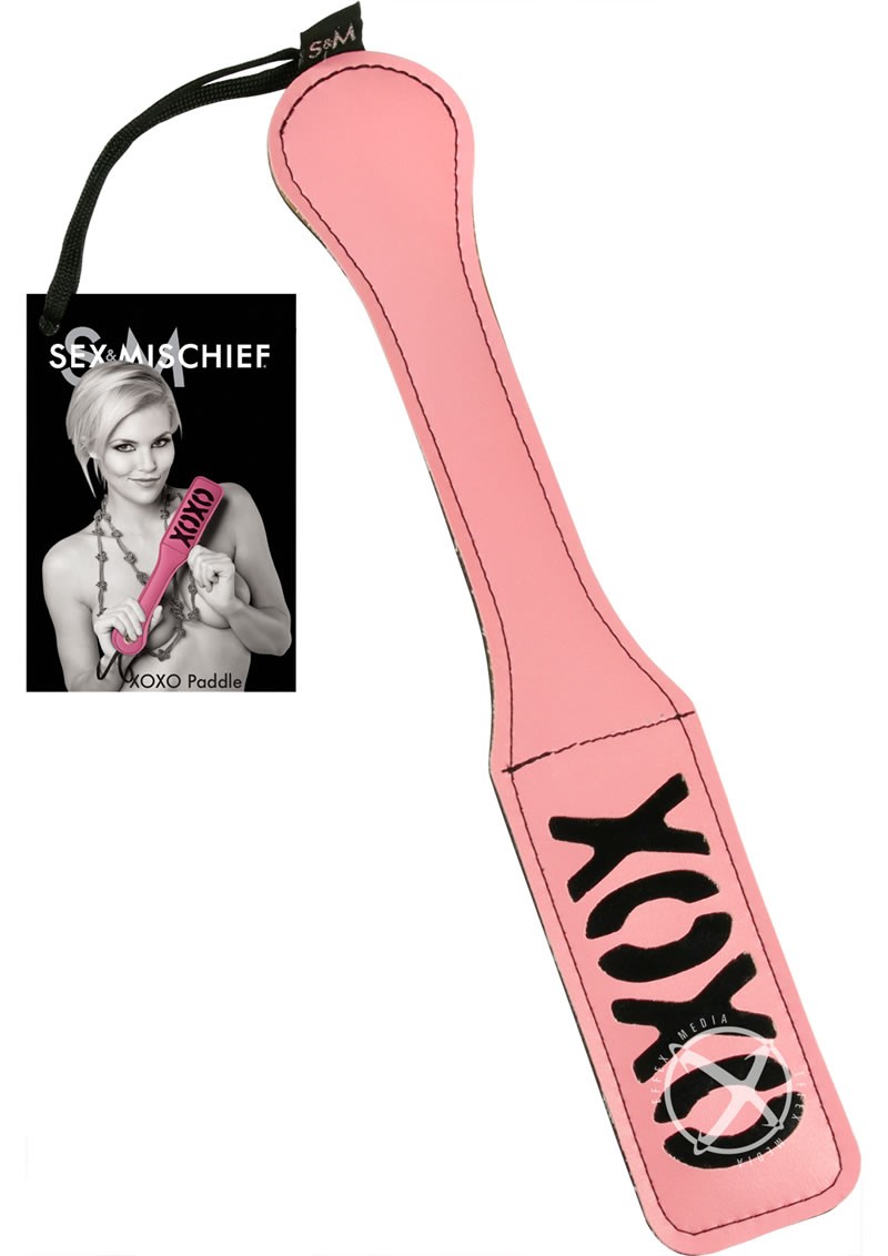 Sex And Mischief XOXO Paddle Pink 12 Inch