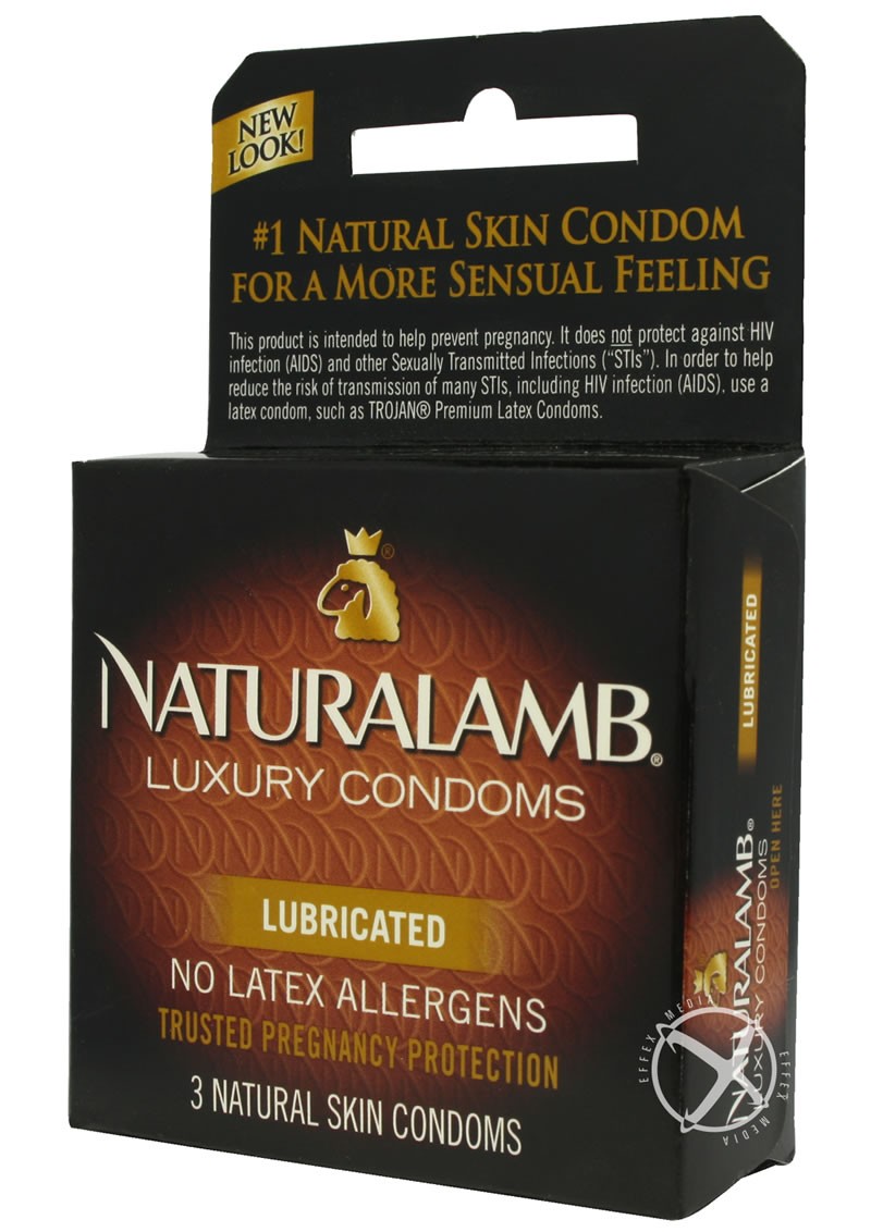 Trojan Naturalamb Luxury Condoms Lubricated 3 Pack