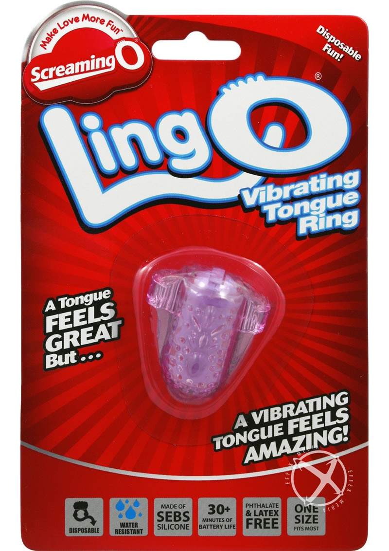 Ling O VibratingTongue Ring Purple
