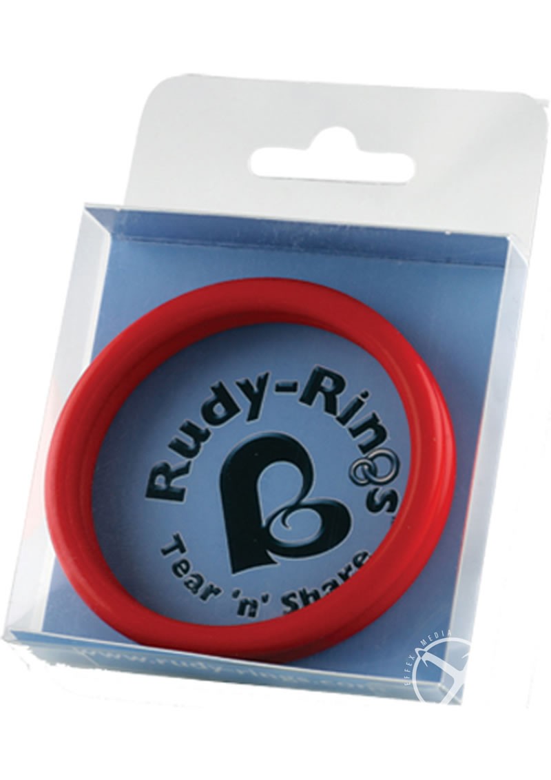Rudy Rings Silicone Cock Rings Red
