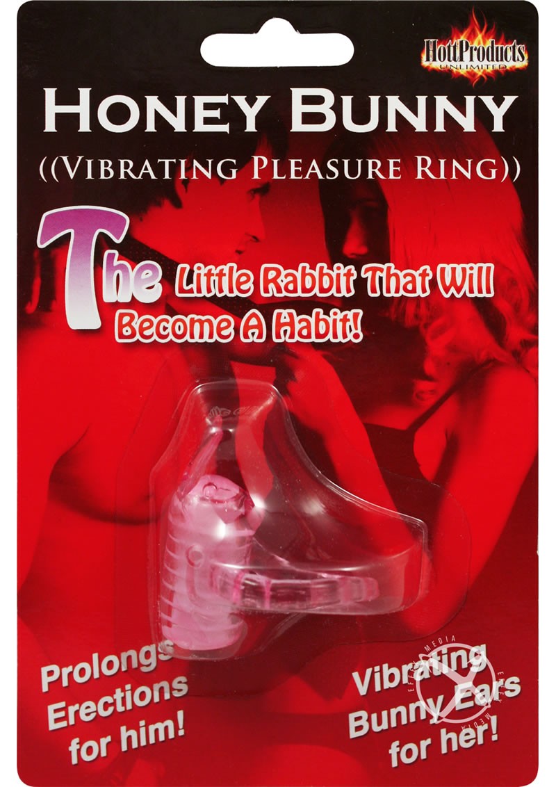 Horny Honey Bunny Vibro Cock Ring Magenta