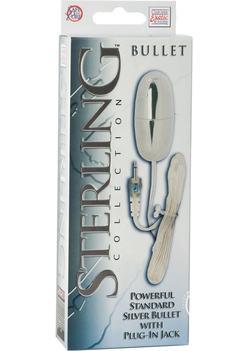Sterling Silver Buller Powerful Standard Silver Bullet w/ Plug In Jack