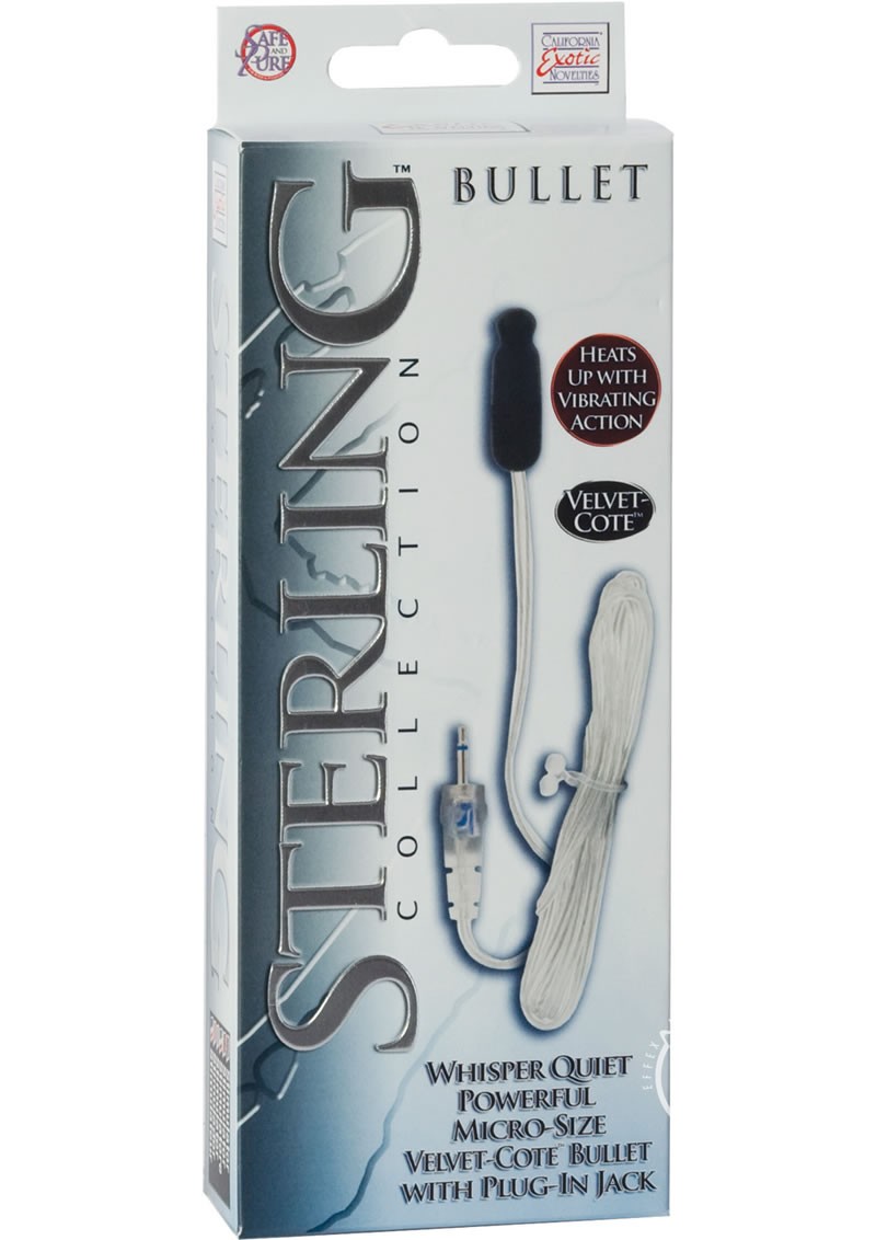 Sterling Micro Size Velvet Cote Bullet w/ Plug In Jack