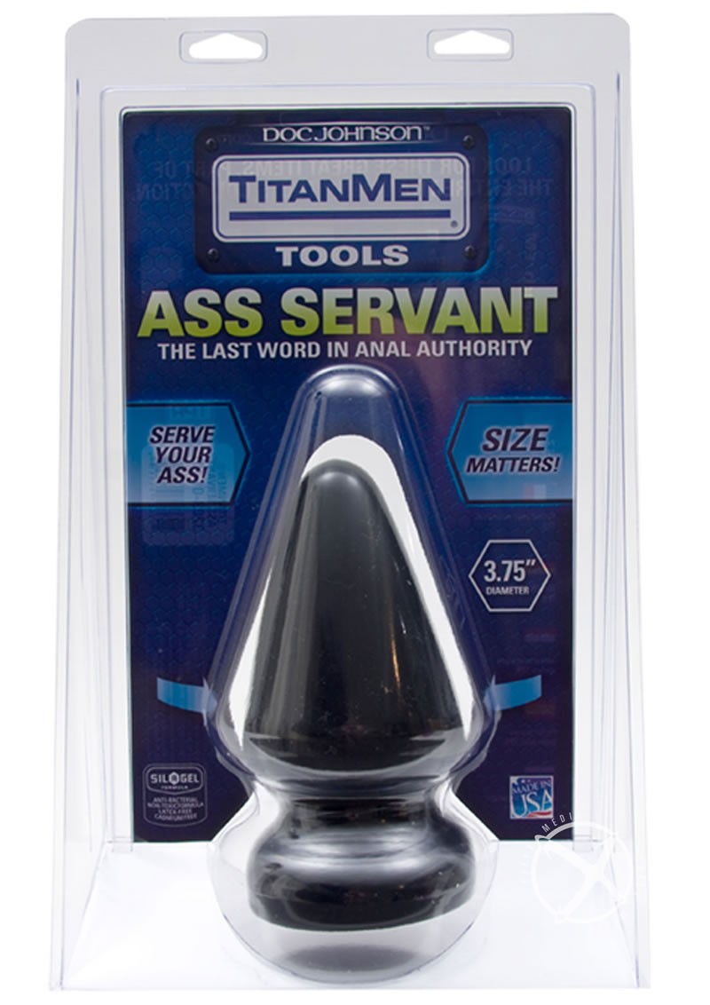 Titanmen Tools Ass Servant Plug 5.5 Inch Black