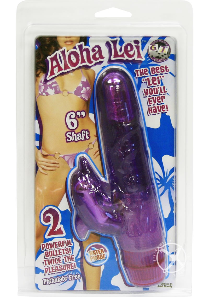 ALAHOA LEI 6 INCH VIBRATOR LAVENDER WATERPROOF