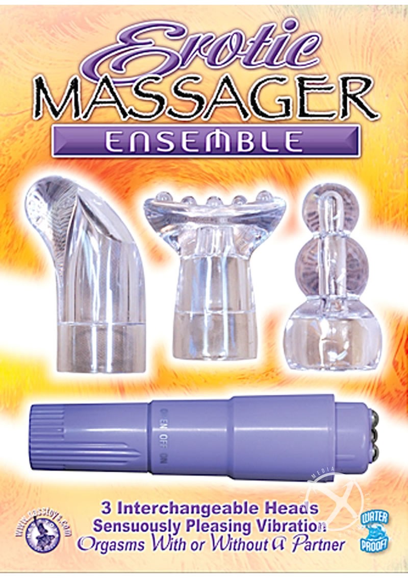 Erotic Massager Ensemble 3 Heads Purple