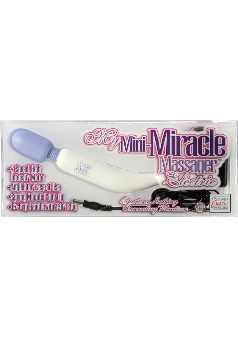 CalExotics My Mini Miracle Massager Electric 2 Speed White & Purple