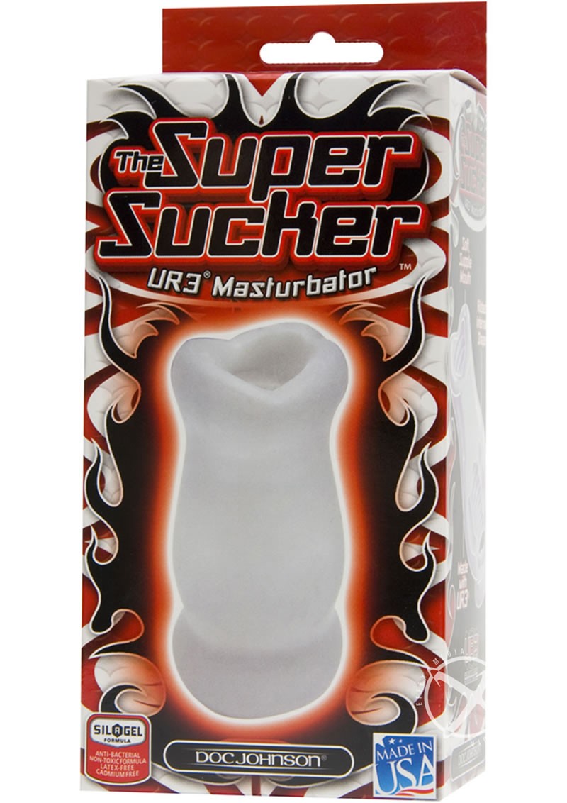 The Super Sucker UR3 Masturbator  Sil-A-Gel Clear