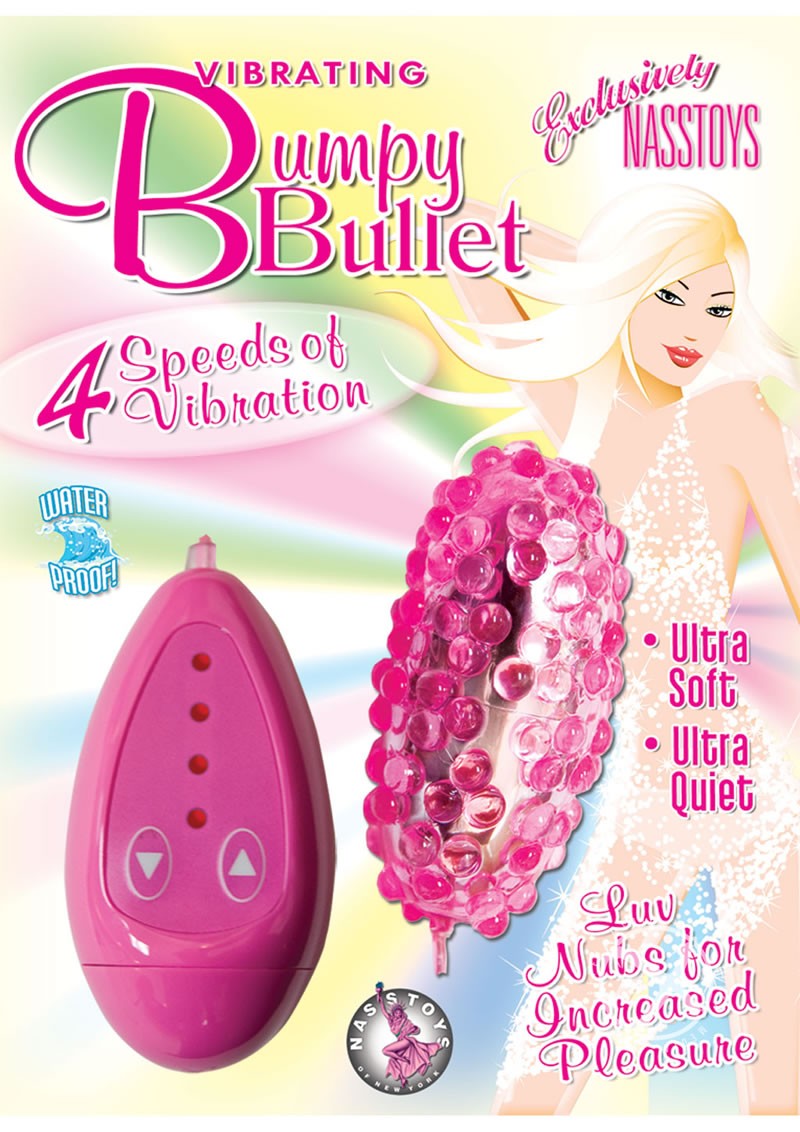 Vibrating Bumpy Bullet 4 Speed Waterproof 3 Inch Pink