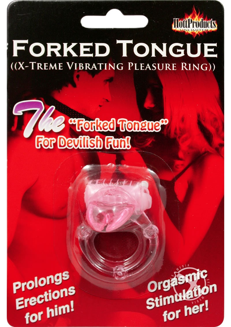 Forked Tongue Cock Ring Magenta