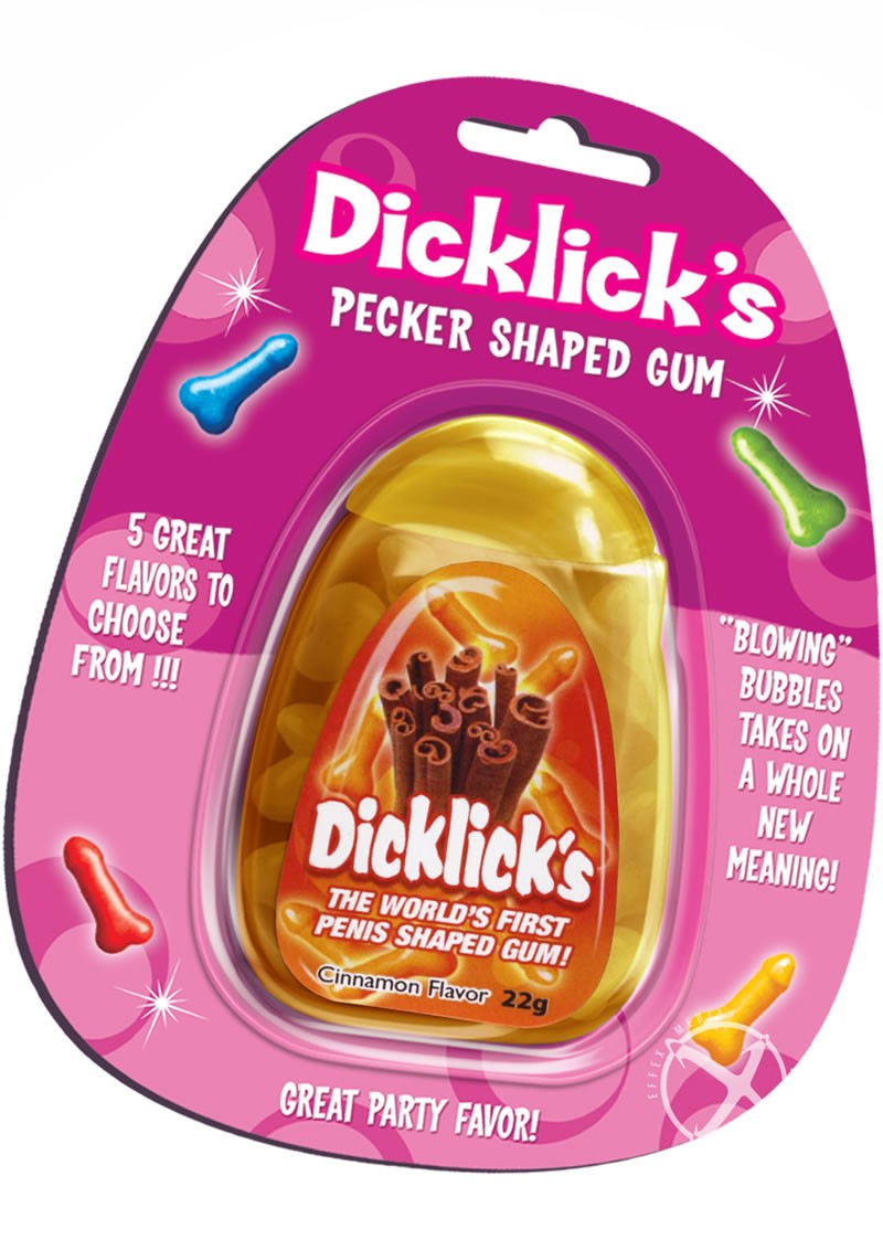 Dicklicks Pecker Shaped Gum Cinnamon