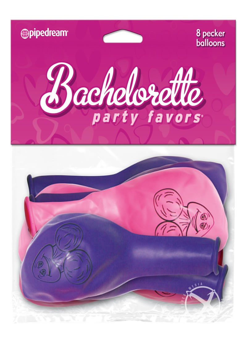 Bachelorette Party Favors Pecker Balloons 8 Pack