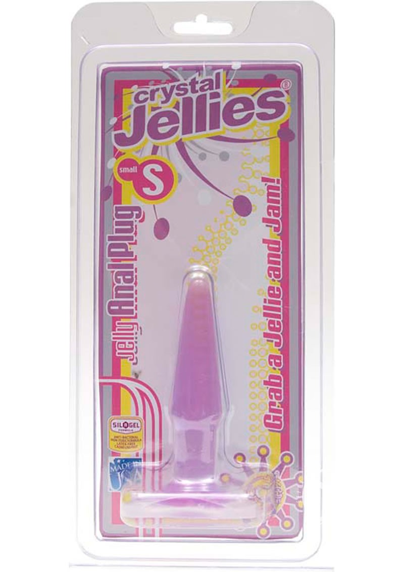 Crystal Jellies Small Butt Plug  Sil-A-Gel Purple