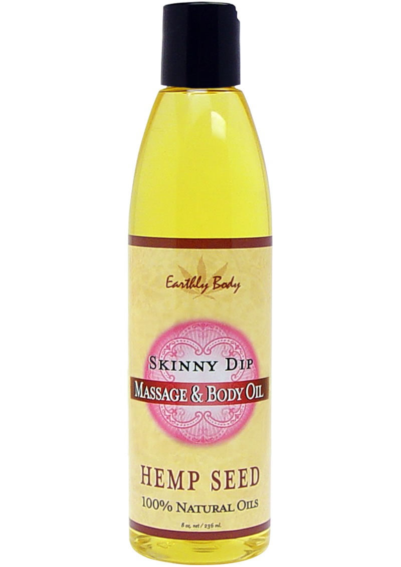 Massage And Body Oil With Hemp Seed Skinny Dip 8 Ounce