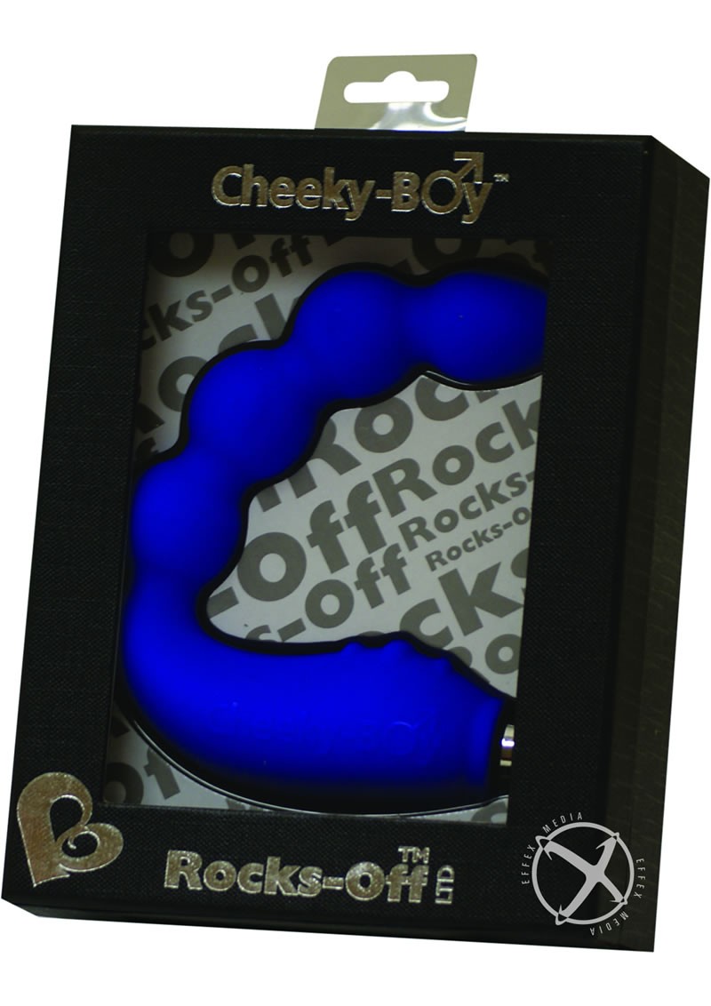 Cheeky Boy Silicone Vibrator Waterproof Luscious Blue