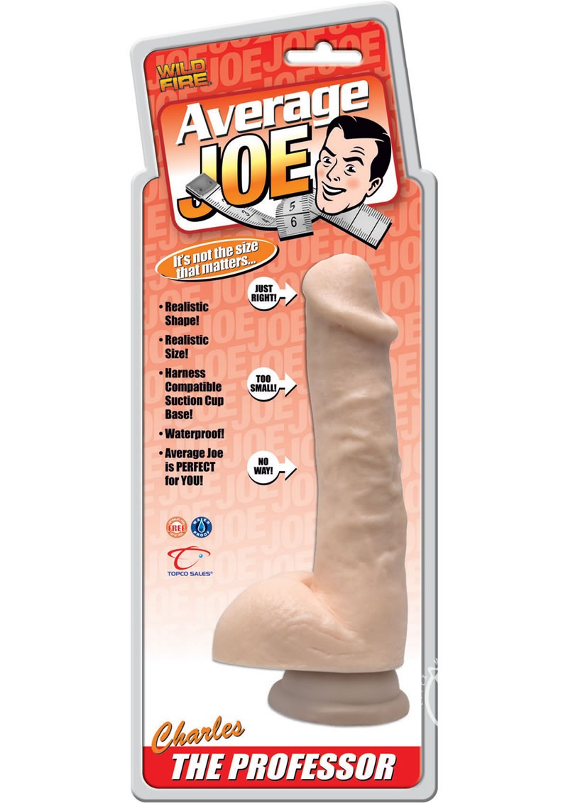 Average Joe Charles The Professor Dildo 7.5 Inch Ivory