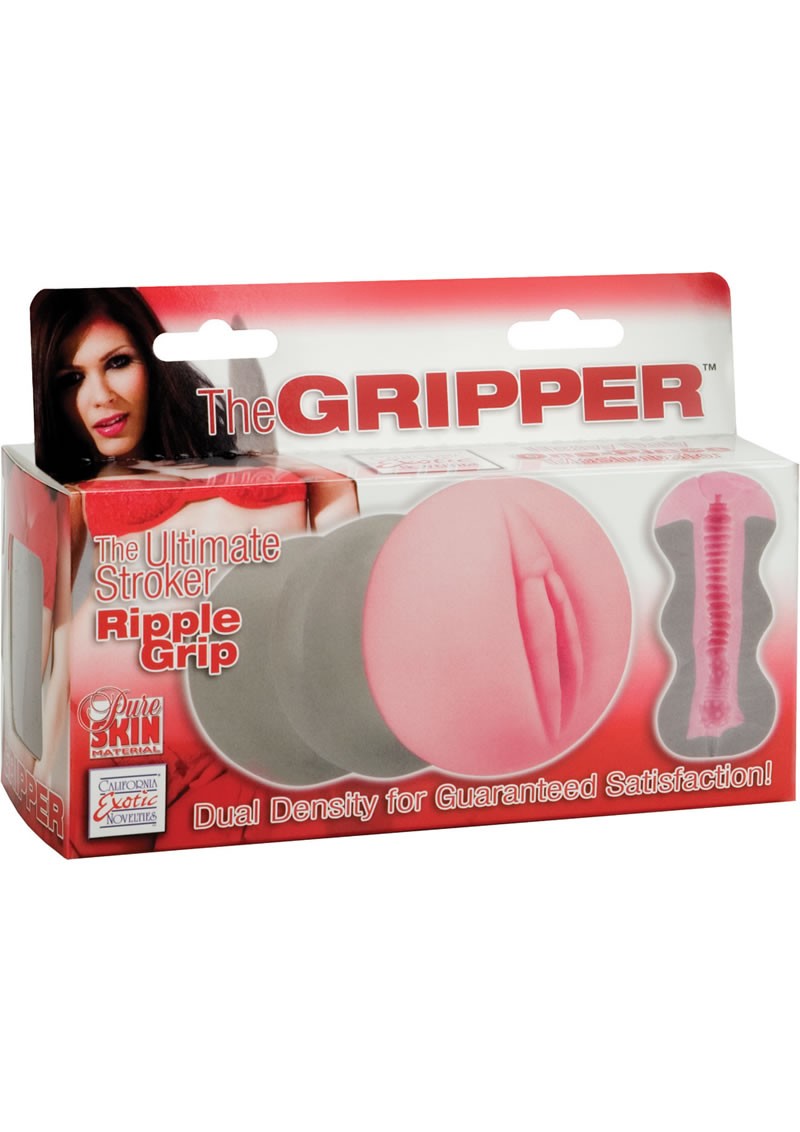 THE GRIPPER RIPPLE GRIP STROKER PURE SKIN MATERIAL FLESH