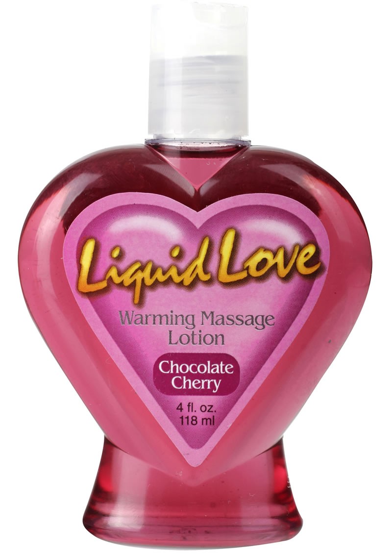 Liquid Love Warming Massage Lotion 4 Ounce Chocolate Cherry