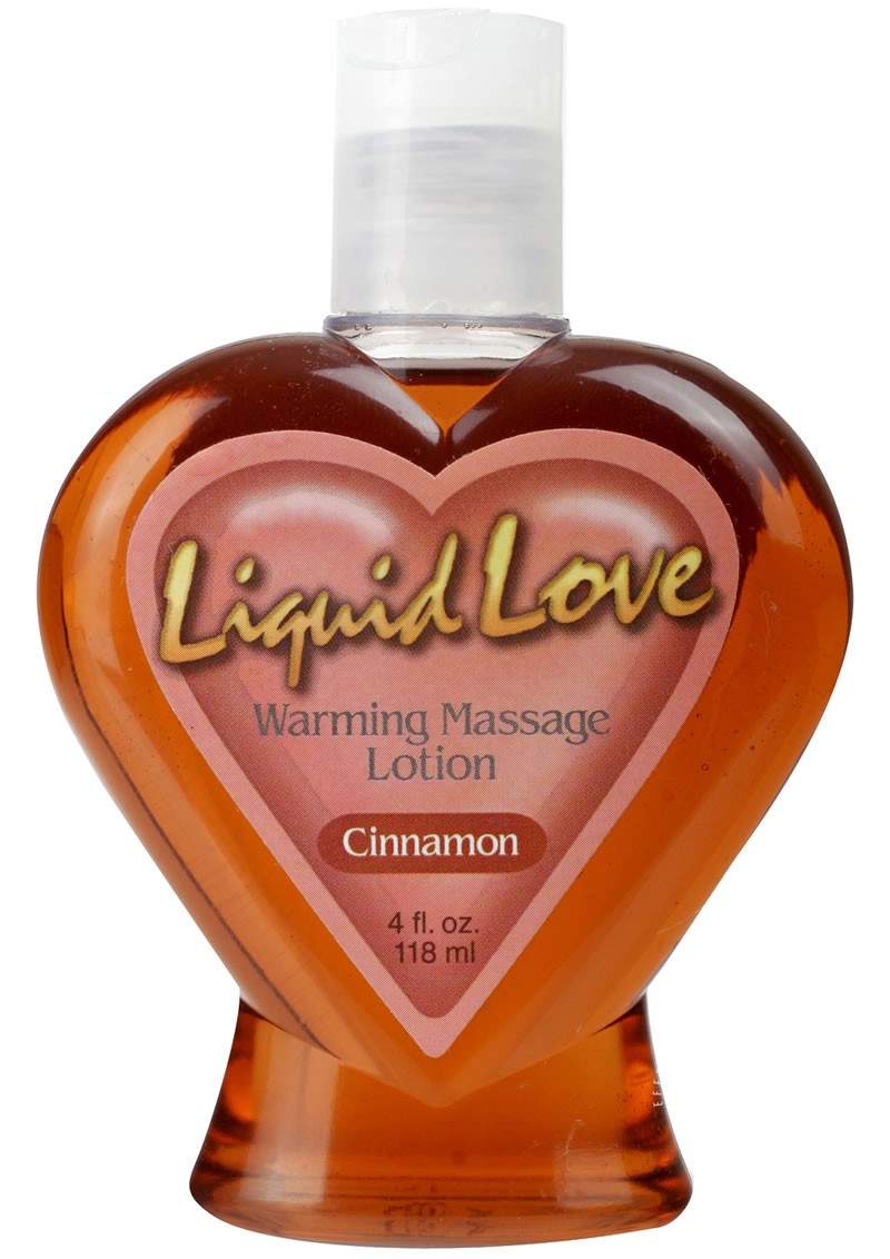 Liquid Love Warming Massage Lotion 4 Ounce Cinnamon