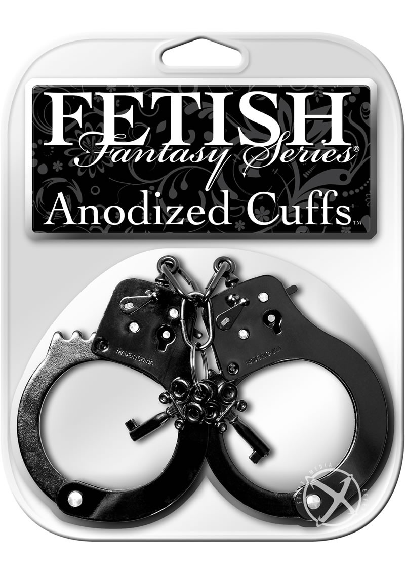 Fetish Fantasy Anodized Cuffs Black