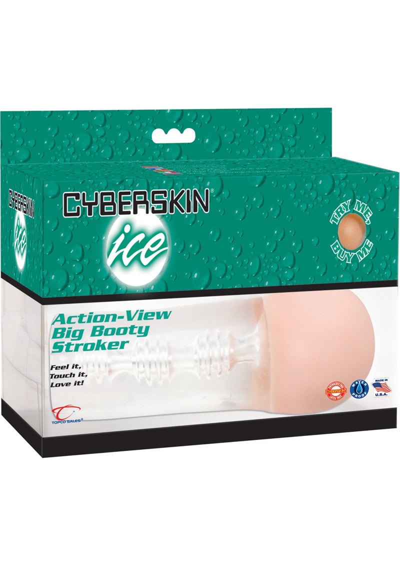 Cyberskin Ice Action View Big Booty Stroker Waterproof