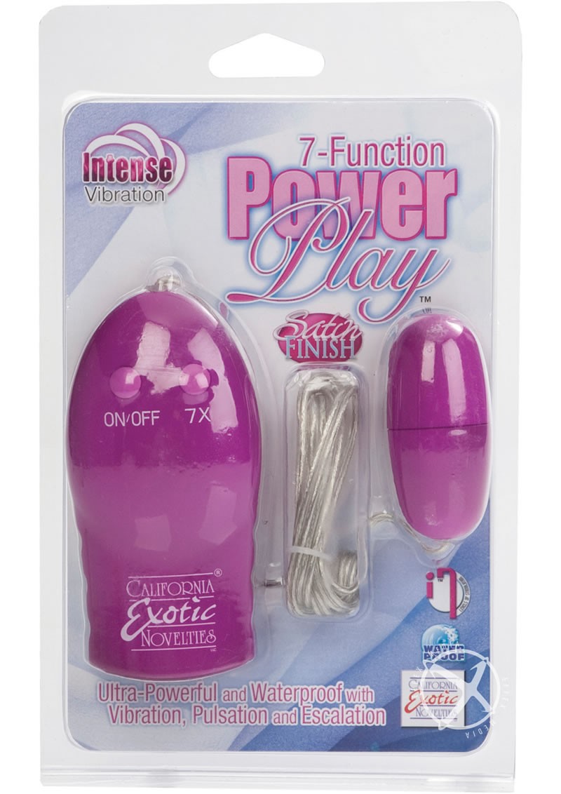 Power Play 7 Function Satin Finish Bullet 2.25 Inch Pink