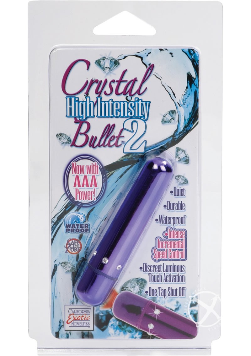Crystal High Intesity Bullet 2 Waterproof Purple